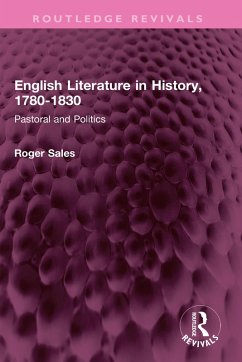 English Literature in History, 1780-1830 (eBook, ePUB) - Sales, Roger