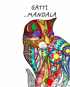 Gatti con Mandala - Libro da Colorare per Adulti - Press, Mandala Printing