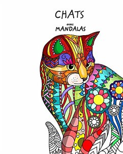 Chats avec Mandalas - Livre de Coloriage pour Adultes - Press, Mandala Printing