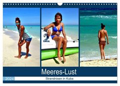 Meeres-Lust - Strandnixen in Kuba (Wandkalender 2024 DIN A3 quer), CALVENDO Monatskalender