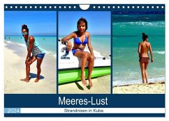 Meeres-Lust - Strandnixen in Kuba (Wandkalender 2024 DIN A4 quer), CALVENDO Monatskalender
