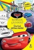 Disney Pixar Arabalar Renkler Cildirdi Cikartmali Boyama Partisi