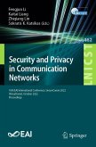 Security and Privacy in Communication Networks (eBook, PDF)