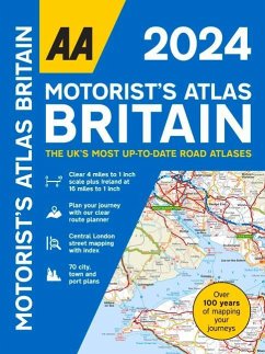 AA Motorists Atlas Britain 2024 Spiral - Publishing, Aa