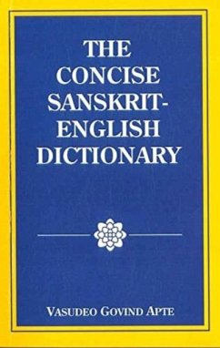 The Concise Sanskrit English Dictionary - Apte, Vasudeo Govind