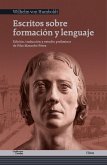 Escritos sobre formación y lenguaje Escritos sobre formación y lenguaje