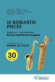 Bb Tenor and Eb Baritone Saxophone easy duets book - 10 Romantic Pieces (scored in 3 keys) (fixed-layout eBook, ePUB)