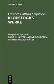 Hinterlassne Schriften. Vermischte Aufsätze (eBook, PDF)