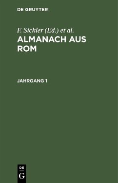 Cover Almanach aus Rom. Jahrgang 1 (eBook, PDF)