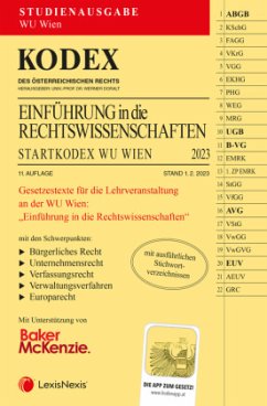 Cover KODEX Einführung in die Rechtswissenschaften 2023 - inkl. App