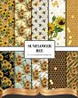 Sunflower Bee Scrapbook Paper - Bild 1