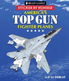 Brain Games - Sticker by Number: America's Top Gun Fighter Planes (28 Images to Sticker) - Publications International Ltd; Brain Games; New Seasons