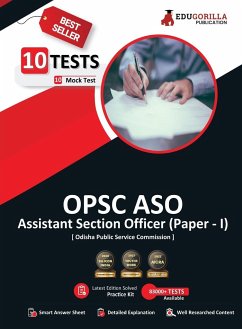 OPSC Assistant Section Officer (Paper I) 2023 Exam (English Edition) - 10 Full Length Mock Tests (1000 Solved Questions) with Free Access to Online Tests - Edugorilla Prep Experts