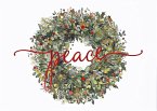Wreath of Peace Deluxe Boxed Holiday Cards (20 Cards, 21 Self-Sealing Envelopes)
