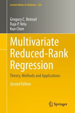 Multivariate Reduced-Rank Regression (eBook, PDF) - Reinsel, Gregory C.; Velu, Raja P.; Chen, Kun