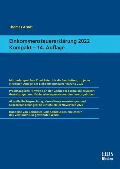 Einkommensteuererklärung 2022 Kompakt (eBook, PDF) - Arndt, Thomas