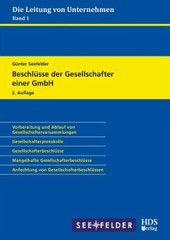 Beschlüsse der Gesellschafter einer GmbH (eBook, PDF) - Seefelder, Günter