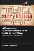 Affermazioni autosemantiche in un testo di narrativa