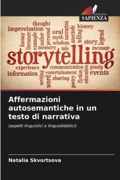 Affermazioni autosemantiche in un testo di narrativa - Skvortsova, Natalia