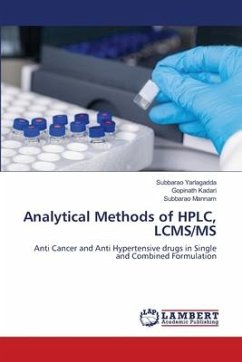 Analytical Methods of HPLC, LCMS/MS - Yarlagadda, Subbarao;Kadari, Gopinath;Mannam, Subbarao