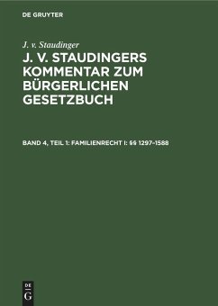 Familienrecht I: §§ 1297¿1588