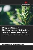 Preparation of Rosmarinus officinalis L Shampoo for hair loss