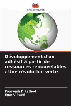 Développement d'un adhésif à partir de ressources renouvelables : Une révolution verte - D Rathod, Poorvesh;V Patel, Jigar