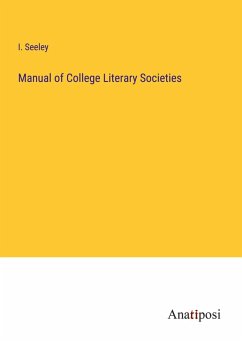 Cover Manual of College Literary Societies