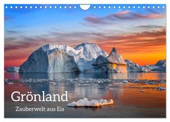 Grönland - Zauberwelt aus Eis (Wandkalender 2024 DIN A4 quer), CALVENDO Monatskalender