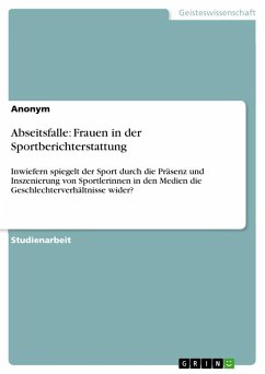 Abseitsfalle: Frauen in der Sportberichterstattung - Anonymous