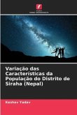 Variação das Características da População do Distrito de Siraha (Nepal)
