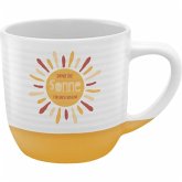 Tasse Rillen Motiv "Sonne"