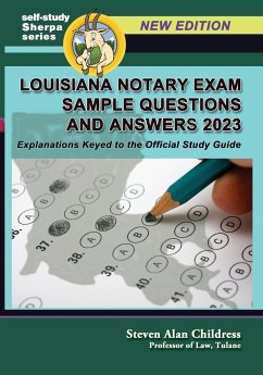 Louisiana Notary Exam Sample Questions and Answers 2023 - Childress, Steven Alan
