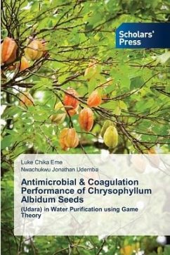 Antimicrobial & Coagulation Performance of Chrysophyllum Albidum Seeds - Eme, Luke Chika;Udemba, Nwachukwu Jonathan