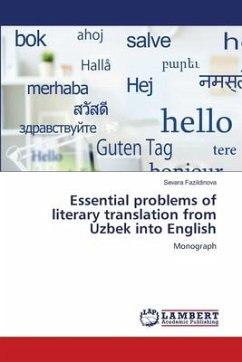 Essential problems of literary translation from Uzbek into English