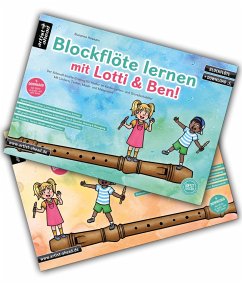 Blockflöte lernen mit Lotti & Ben - Band 1 + 2 im Set! - Hossain, Susanne