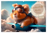 Märchenhafte Merlis - Schweinegeile Illustrationen (Wandkalender 2024 DIN A2 quer), CALVENDO Monatskalender