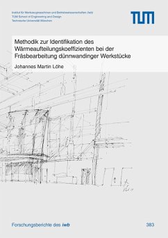Cover Methodik zur Identifikation des Wärmeaufteilungskoeffizienten bei der Fräsbearbeitung dünnwandinger Werkstücke (eBook, PDF)
