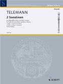 2 Sonatinen c-Moll und a-Moll: aus den "Neuen Sonatinen". Alt-Blockflöte (Flöte) und Basso continuo.: from the "New Sonatinas". treble recorder (flute) and basso continuo. (Edition Schott)