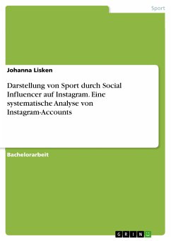 Darstellung von Sport durch Social Influencer auf Instagram. Eine systematische Analyse von Instagram-Accounts (eBook, PDF)