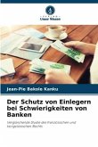 Der Schutz von Einlegern bei Schwierigkeiten von Banken