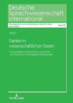 Danken in wissenschaftlichen Texten - Li, Jing