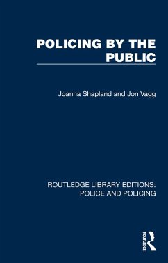 Policing by the Public (eBook, PDF) - Shapland, Joanna; Vagg, Jon