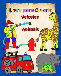 Livro para Colorir Veículos e Animais - Kim, Maryan Ben