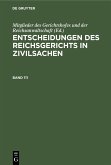 Entscheidungen des Reichsgerichts in Zivilsachen. Band 111 (eBook, PDF)