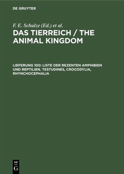 Liste der rezenten Amphibien und Reptilien. Testudines, Crocodylia, Rhynchocephalia (eBook, PDF)