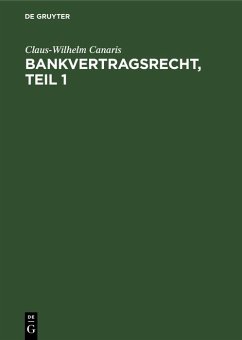 Cover Bankvertragsrecht, Erster Teil (eBook, PDF)