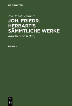 Cover Joh. Friedr. Herbart: Joh. Friedr. Herbart's Sämmtliche Werke. Band 2 (eBook, PDF)