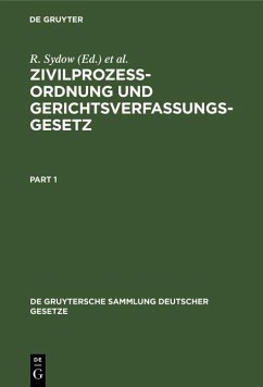 Cover Zivilprozeßordnung und Gerichtsverfassungsgesetz (eBook, PDF)