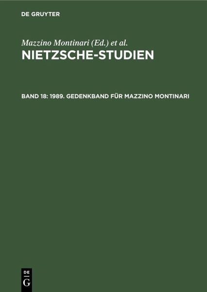 1989. Gedenkband für Mazzino Montinari (eBook, PDF)